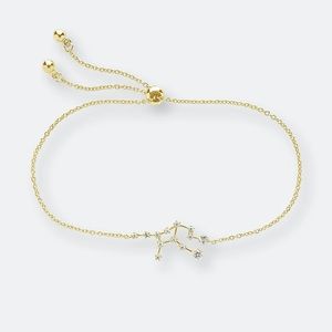 NWT Gold rhinestone Virgo bracelet